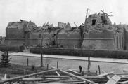 Il castello di Avezzano distrutto